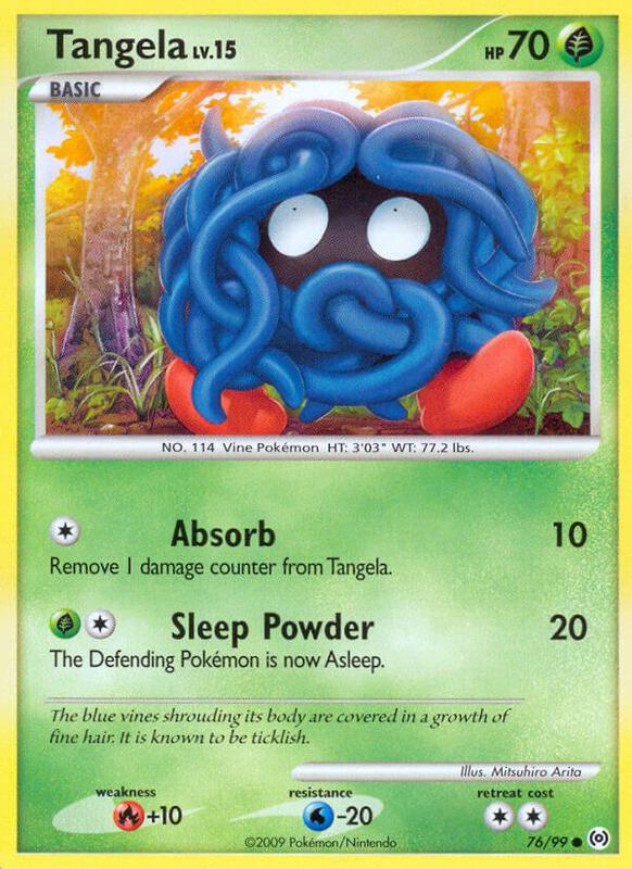 Tangela (76) Pokemon card from Arceus