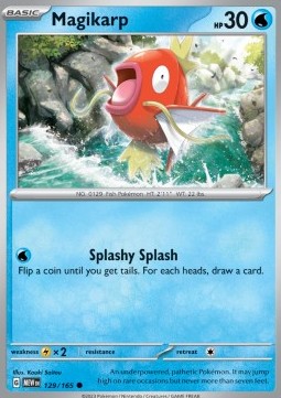 Magikarp Pokemon card from 151
