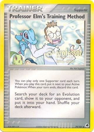 Professor Elm's Training Method (2006-2007) Pokemon card from Professor Program Promos