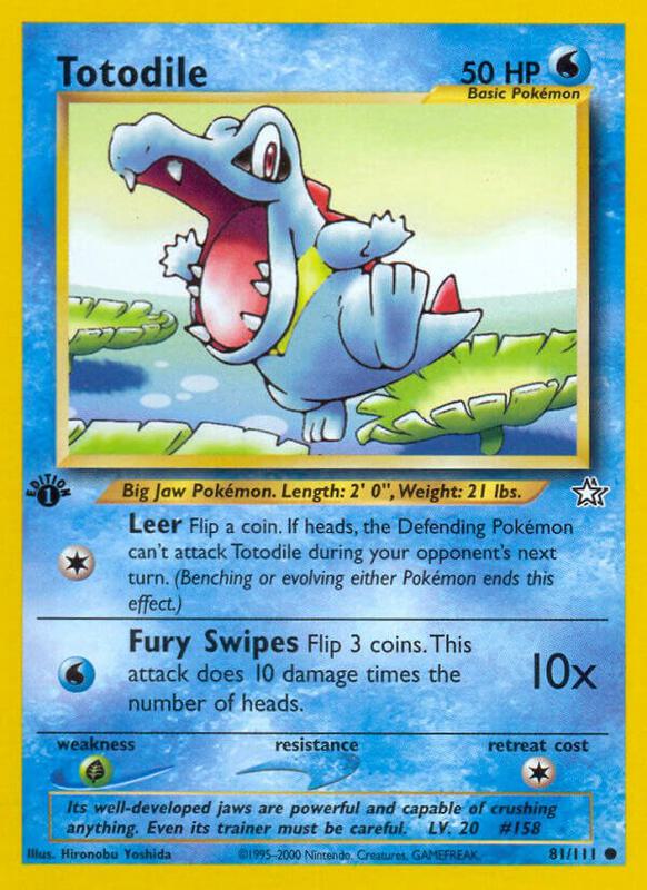 Totodile (81) Pokemon card from Neo Genesis