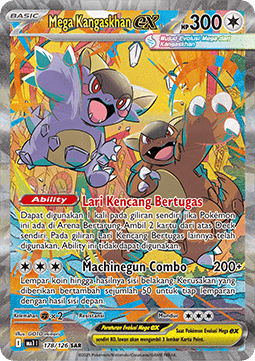 Mega Kangaskhan ex Pokemon card from Mega Evolution IDTH