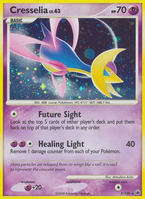 Cresselia Pokemon card from Majestic Dawn
