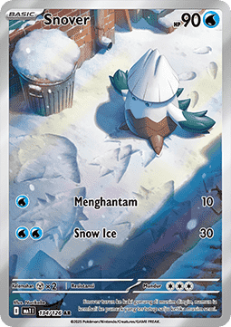 Snover Pokemon card from Mega Evolution IDTH