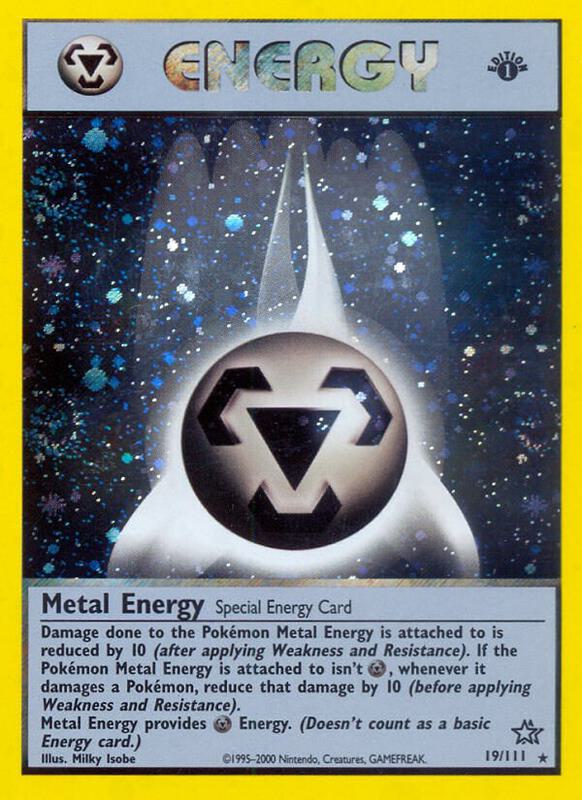 Metal Energy Pokemon card from Neo Genesis