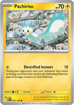 Pachirisu (Holo) Pokemon card from Mega Evolution