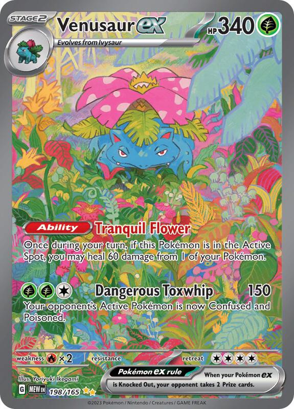 Venusaur ex Pokemon card from SV: Scarlet & Violet 151