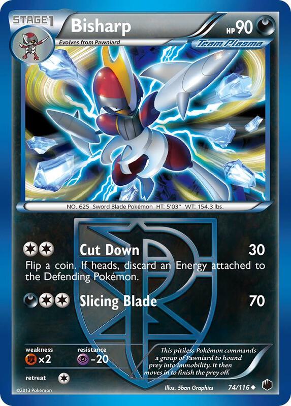Bisharp (Team Plasma) (74) Pokemon card from Plasma Freeze