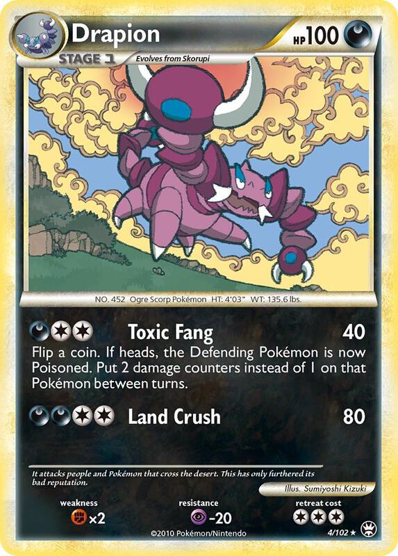 Drapion Pokemon card from Triumphant