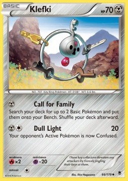 Klefki Pokemon card from Phantom Forces