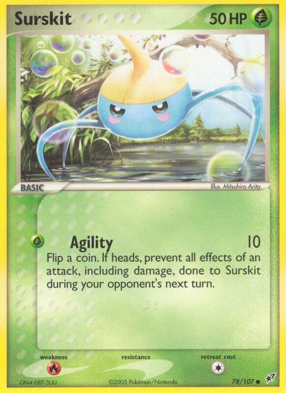 Surskit Pokemon card from Deoxys