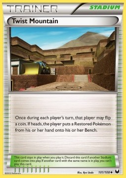 Twist Mountain Pokemon card from Dark Explorers