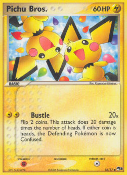 Pichu Bros. (Holo) Pokemon card from POP Series 3