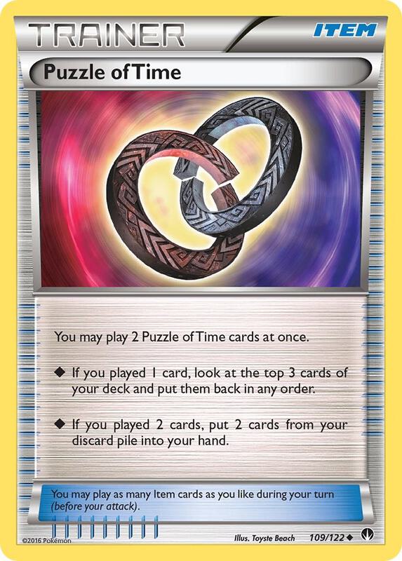 Puzzle of Time Pokemon card from XY - BREAKpoint