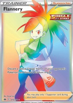 Flannery Pokemon card from Chilling Reign