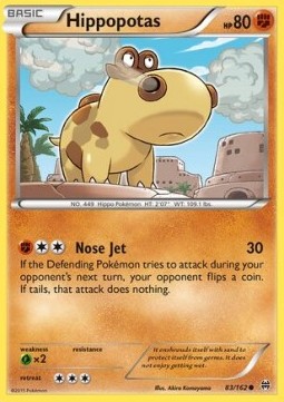 Hippopotas Pokemon card from BREAKthrough