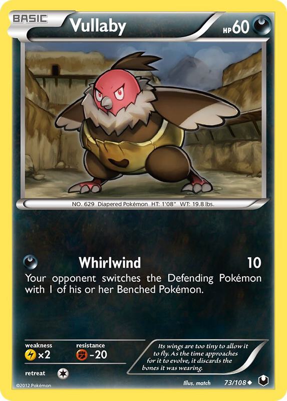 Vullaby Pokemon card from Dark Explorers