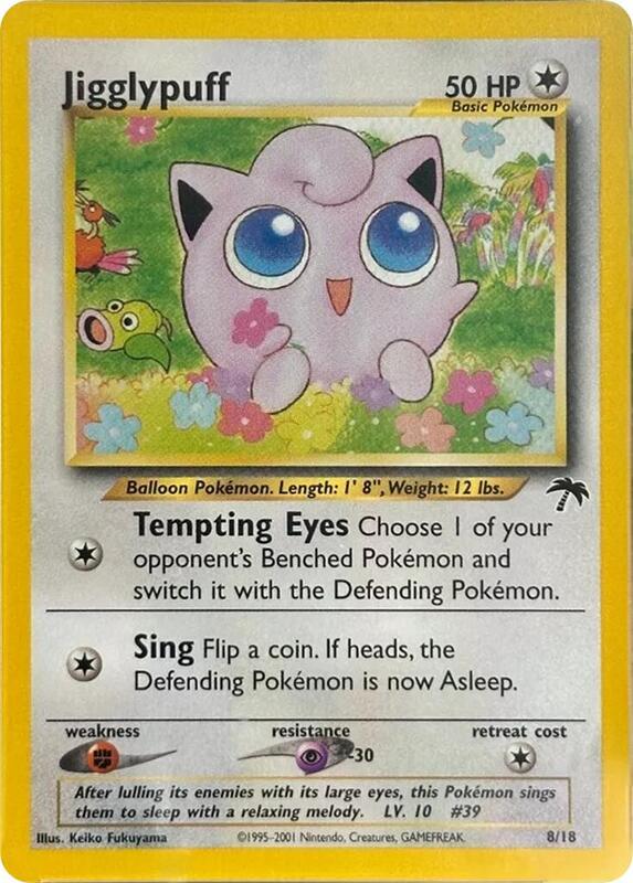 Jigglypuff Pokemon card from Southern Islands