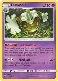 Dusknoir Pokemon card from Deck Exclusives