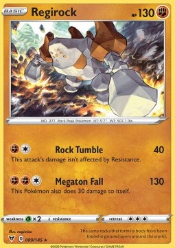 Regirock Pokemon card from Vivid Voltage