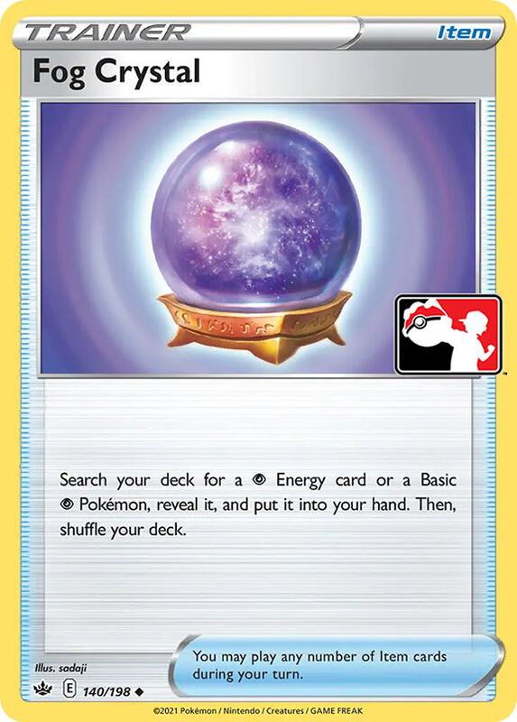 Fog Crystal Pokemon card from Prize Pack Series Cards