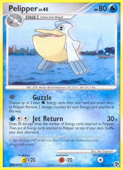Pelipper Lv.45 Pokemon card from Great Encounters