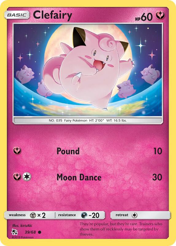Clefairy (39) Pokemon card from Hidden Fates