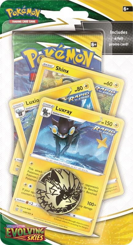 Evolving Skies Premium Checklane Blister [Luxray] Pokemon card from SWSH07: Evolving
