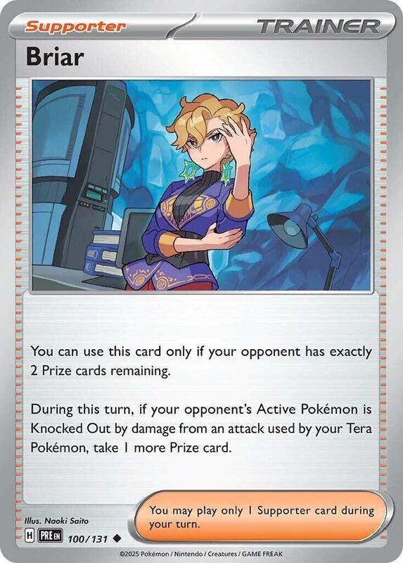 Briar Pokemon card from SV: Prismatic Evolutions