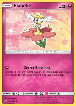 Flabébé Pokemon card from Forbidden Light