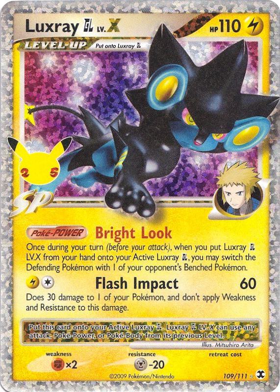 Luxray GL LV.X Pokemon card from Celebrations: Classic Collection