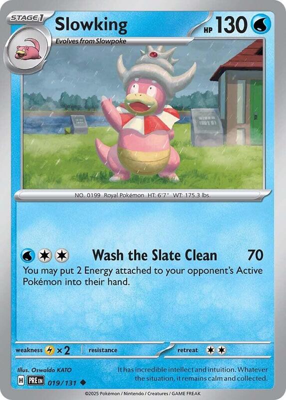 Slowking Pokemon card from SV: Prismatic Evolutions
