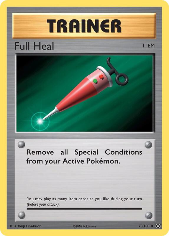 Full Heal Pokemon card from XY - Evolutions