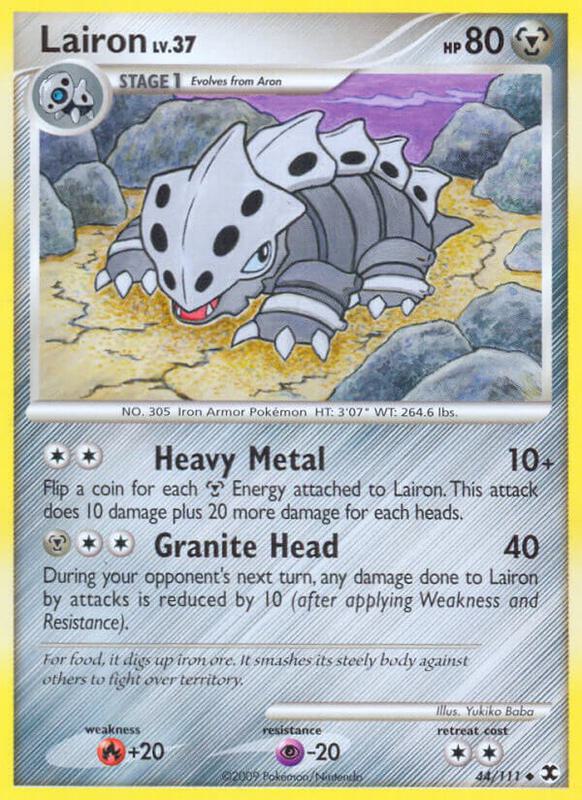 Lairon Pokemon card from Rising Rivals
