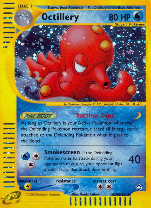 Octillery (H20) Pokemon card from Aquapolis