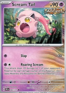 Scream Tail Pokemon card from Prismatic Evolutions