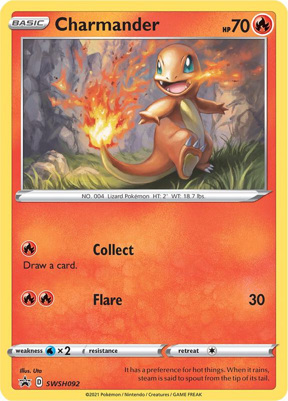 Charmander - SWSH092 Pokemon card from SWSH: Sword & Shield Promo Cards