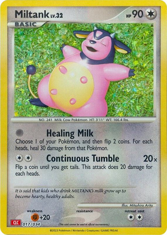 Miltank Pokemon card from Trading Card Game Classic