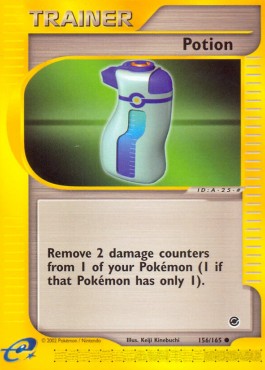 Potion Pokemon card from Expedition Base Set