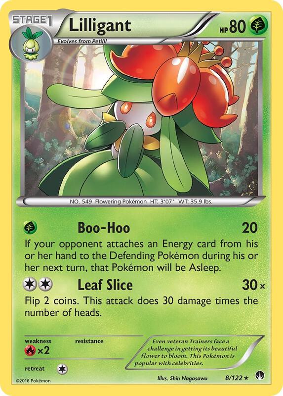 Lilligant Pokemon card from XY - BREAKpoint