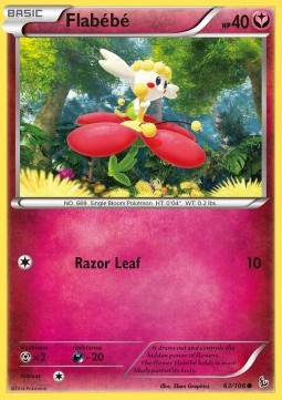 Flabébé Pokemon card from Flashfire