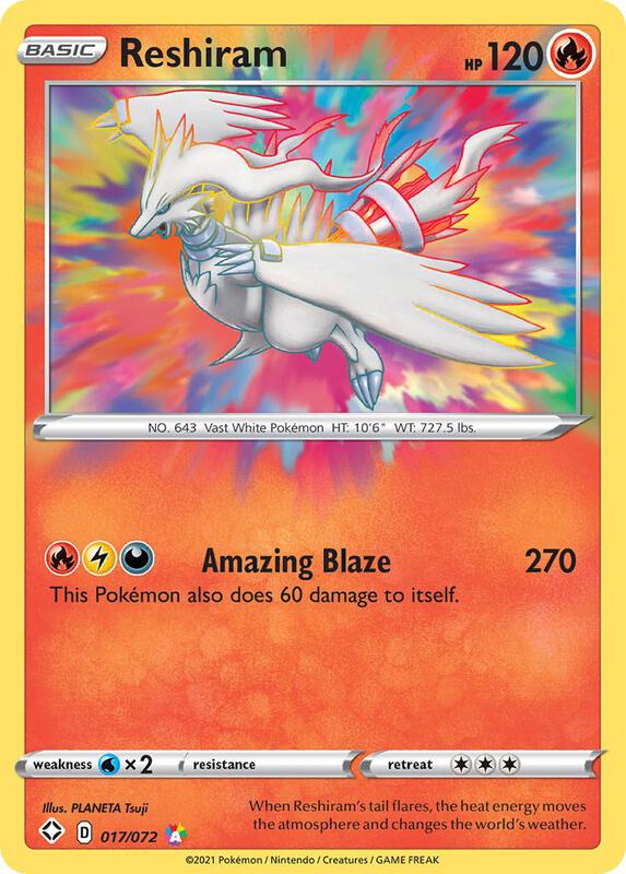 Reshiram Pokemon card from Shining Fates