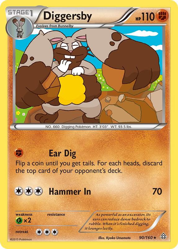 Diggersby Pokemon card from XY - Primal Clash
