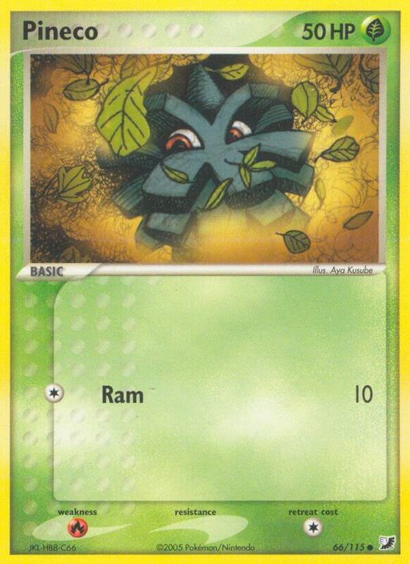 Pineco Pokemon card from Unseen Forces