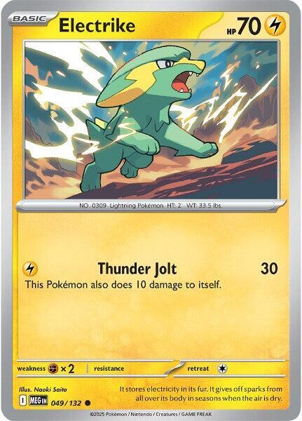 Electrike Pokemon card from ME01: Mega Evolution