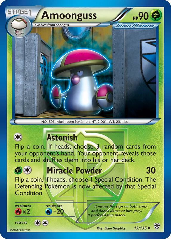 Amoonguss (Team Plasma) Pokemon card from Plasma Storm