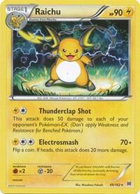Raichu Pokemon card from XY - BREAKthrough