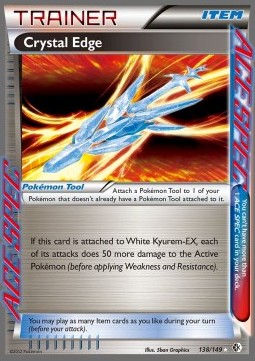 Crystal Edge Pokemon card from Boundaries Crossed