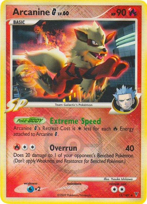 Arcanine G Pokemon card from League & Championship Cards