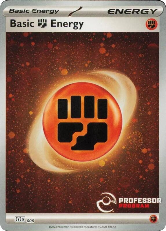 Fighting Energy (2023) Pokemon card from Professor Program Promos