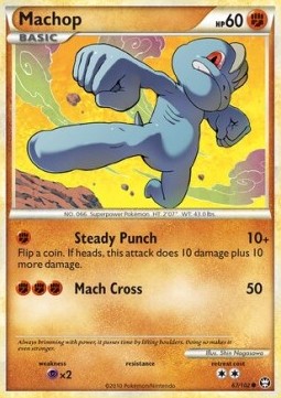 Machop Pokemon card from Triumphant